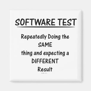 Imán de la prueba del software