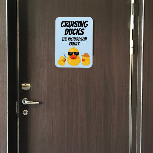 Imán de la puerta de crucero de la familia Ducks