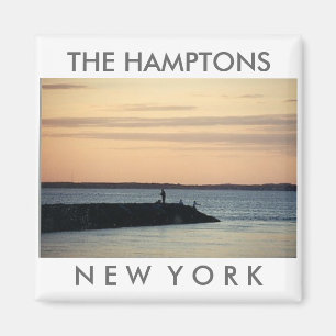 Imán de la puesta del sol de Hamptons