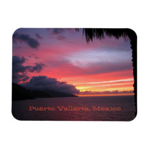 Imán de la puesta del sol de Puerto Vallarta,