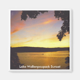 Imán de la puesta del sol de Wallenpaupack del