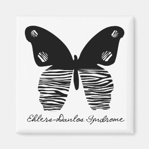 Imán de la raya de la cebra de la mariposa del ED