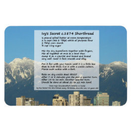 Imán de la receta de pan tostado de Ivy 1874