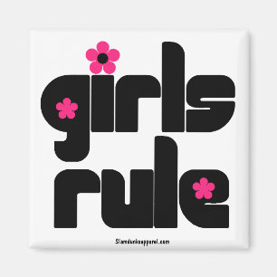 Imán de la regla de los chicas