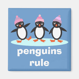 Imán de la regla de los pingüinos