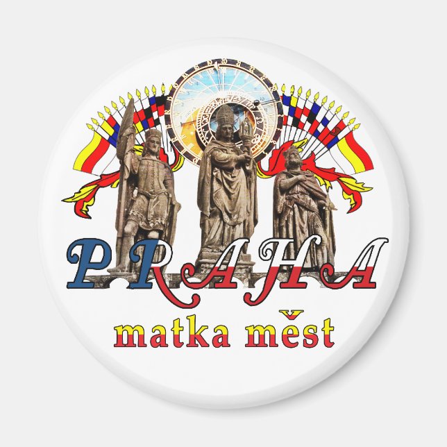 Imán de la República Checa de Praga (Frente)
