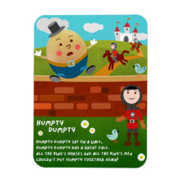 Imán de la rima infantil Humpty Dumpty
