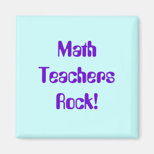 Imán de la roca de los profesores de matemáticas