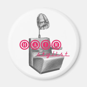 Imán de la silla del secador del vintage del