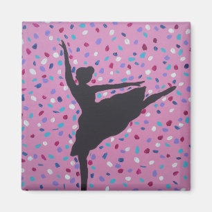 Imán de la silueta del ballet
