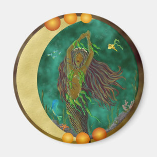 Imán de la sirena de la media luna