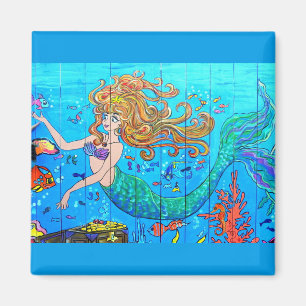 imán de la sirena del redhead