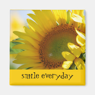 Imán de la sonrisa del girasol
