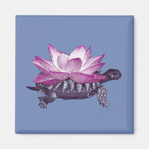 Imán de la tortuga de Lotus