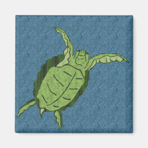 Imán de la tortuga de mar del baile