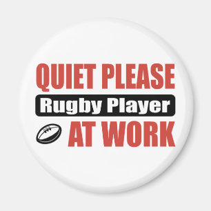 Imán De la tranquilidad jugador del rugbi por favor en