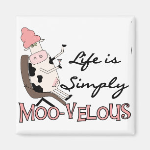 Imán De la vaca camisetas MOO-velous y regalos