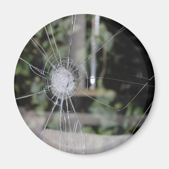 Imán de la ventana de presentación rota (Frente)