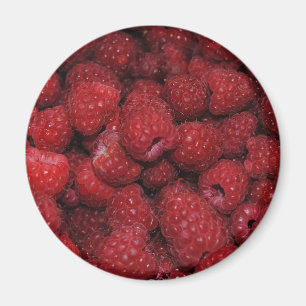 Imán de las frambuesas rojas