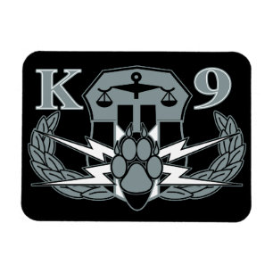 Imán de las insignias de la detección K-9 de los