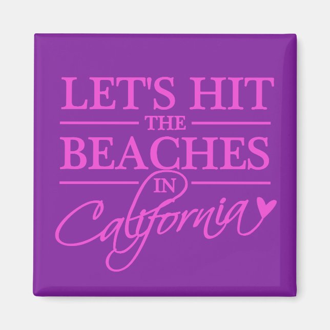 imán de las playas de California (Frente)