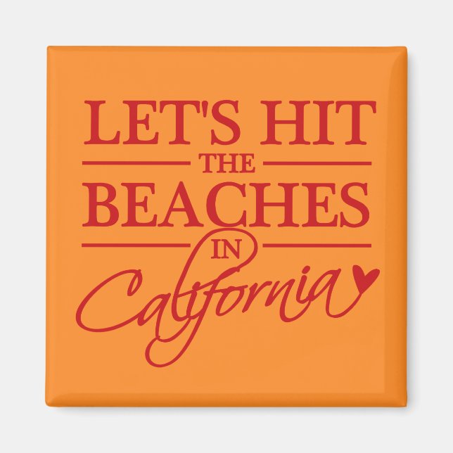 imán de las playas de California (Frente)