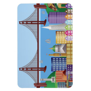Imán de las señales de la ciudad de San Francisc