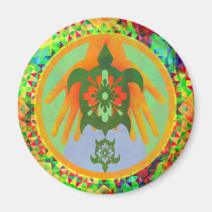 Imán de las tortugas de las manos