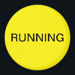 Imán de lavavajillas amarillo mínimo en funcionami<br><div class="desc">Mínimo "corriendo" imán de cocina para lavavajillas con fondo amarillo que le ayuda con la organización de la cocina. Personalizar con su texto.</div>