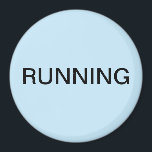 Imán de lavavajillas azul claro mínimo en funciona<br><div class="desc">Mínimo "corriendo" imán de cocina para lavavajillas con fondo azul claro que le ayuda con la organización de la cocina. Personalizar con su texto.</div>