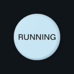 Imán de lavavajillas azul claro mínimo en funciona<br><div class="desc">Mínimo "corriendo" imán de cocina para lavavajillas con fondo azul claro que le ayuda con la organización de la cocina. Personalizar con su texto.</div>