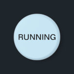 Imán de lavavajillas azul claro mínimo en funciona<br><div class="desc">Mínimo "corriendo" imán de cocina para lavavajillas con fondo azul claro que le ayuda con la organización de la cocina. Personalizar con su texto.</div>