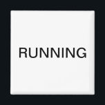 Imán de lavavajillas blanco mínimo en funcionamien<br><div class="desc">Mínimo "corriendo" imán de cocina para lavavajillas con un sencillo fondo blanco que le ayudará con la organización de la cocina. Personalizar con su texto.</div>