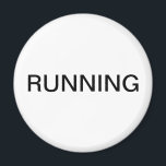 Imán de lavavajillas blanco mínimo en funcionamien<br><div class="desc">Mínimo "corriendo" imán de cocina para lavavajillas con un sencillo fondo blanco que le ayudará con la organización de la cocina. Personalizar con su texto.</div>