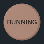 Imán de lavavajillas con mousse de mocha en marcha<br><div class="desc">Mínimo "corriendo" imán de cocina con lavavajillas con fondo de mousse mocha que le ayuda con la organización de la cocina. Personalizar con su texto.</div>