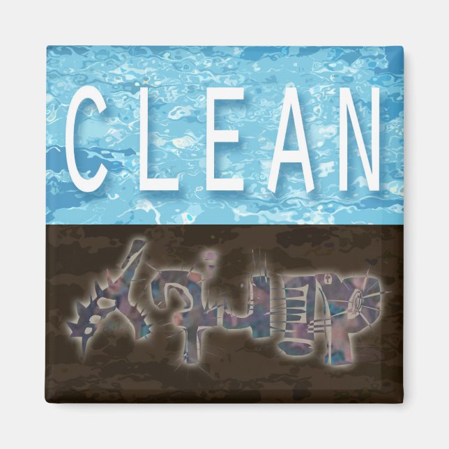 Imán de lavavajillas limpio/sucio (Frente)