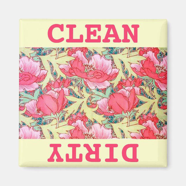 Imán de lavavajillas limpios/sucios (Frente)