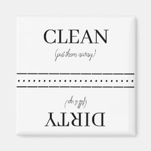 Imán de lavavajillas limpios/sucios