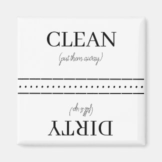 Imán de lavavajillas limpios/sucios