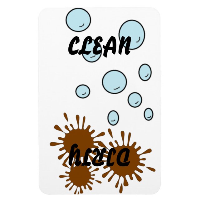 Imán de lavavajillas limpios/sucios (Vertical)