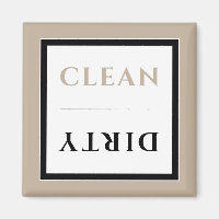 Imán de lavavajillas limpios/sucios | Neutral