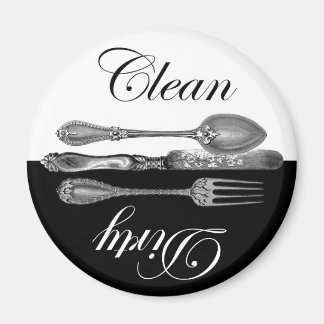 Imán de lavavajillas limpios y sucios