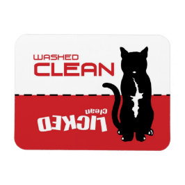 Imán de lavavajillas para gato Kitty negro - Limpi