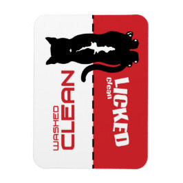 Imán de lavavajillas para gato Kitty negro - Limpi