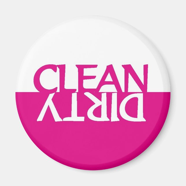 Imán de lavavajillas rosa caliente (Frente)