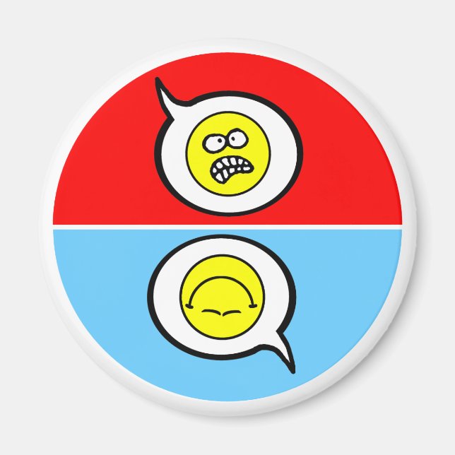 Imán de lavavajillas sucio y enfadado (Frente)