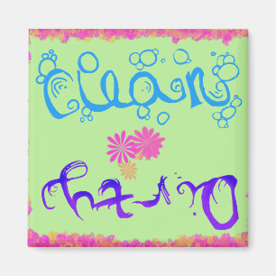 Imán de lavavajillas sucio y limpio