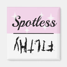 Imán de lavavajillas sucio y sin sabor