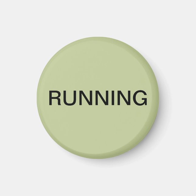 Imán de lavavajillas verde en funcionamiento (Frente)