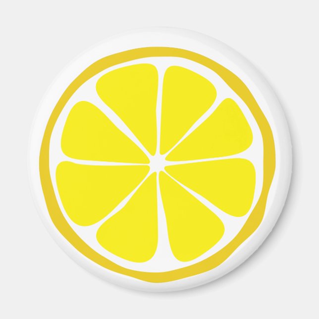 imán de limón de cítricos de verano (Frente)